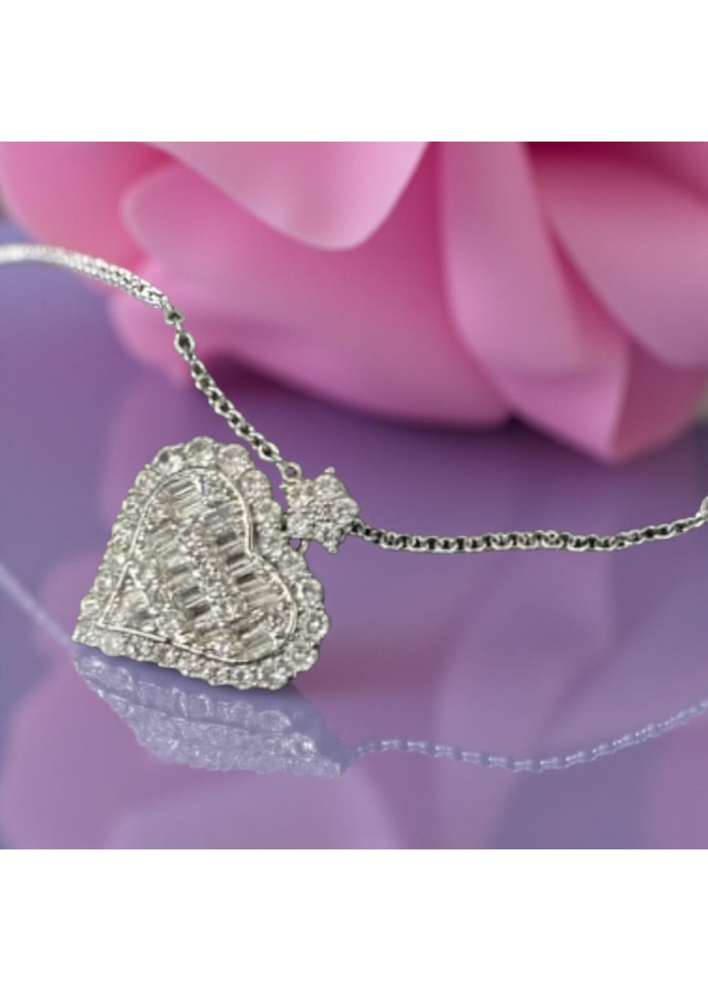 Kaulakoru strassisydän | Kaulakorut