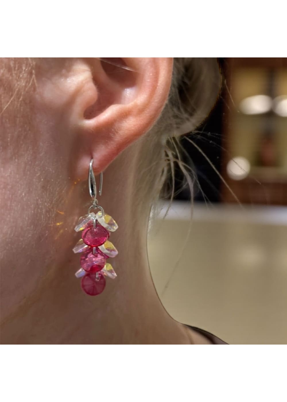 Kivikorvakorut marja | Pinkki | Korvakorut