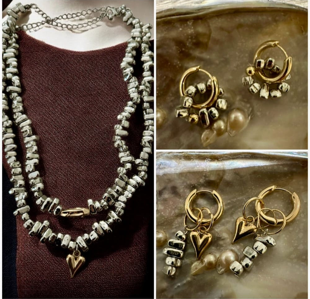 Korvakorut kivipala rengas | Korvakorut