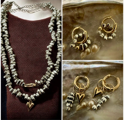 Korvakorut kivipala rengas | Korvakorut