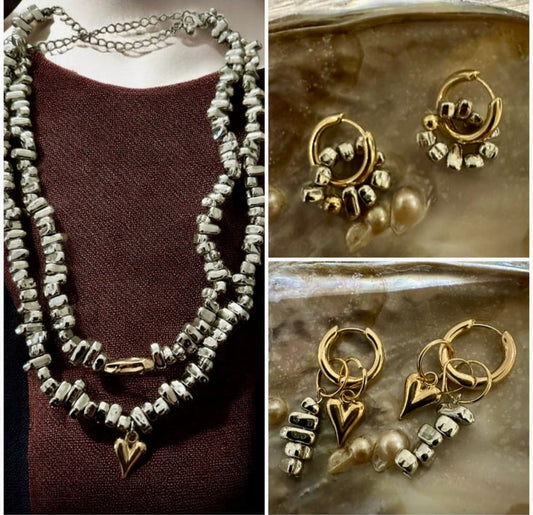 Korvakorut kivipala rengas | Korvakorut