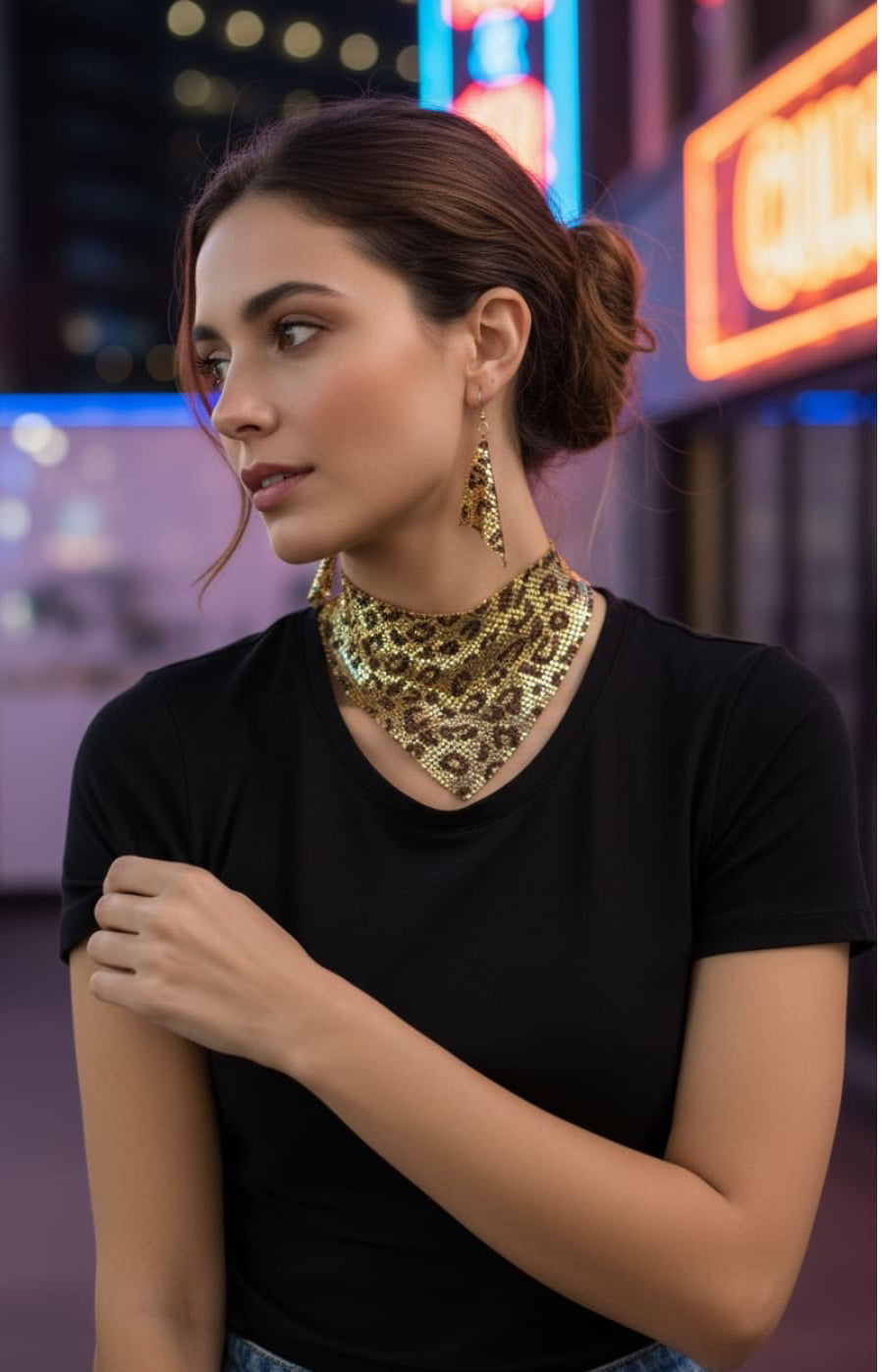 Korvakorut&koruhuivi ILTA | Kaulakorut