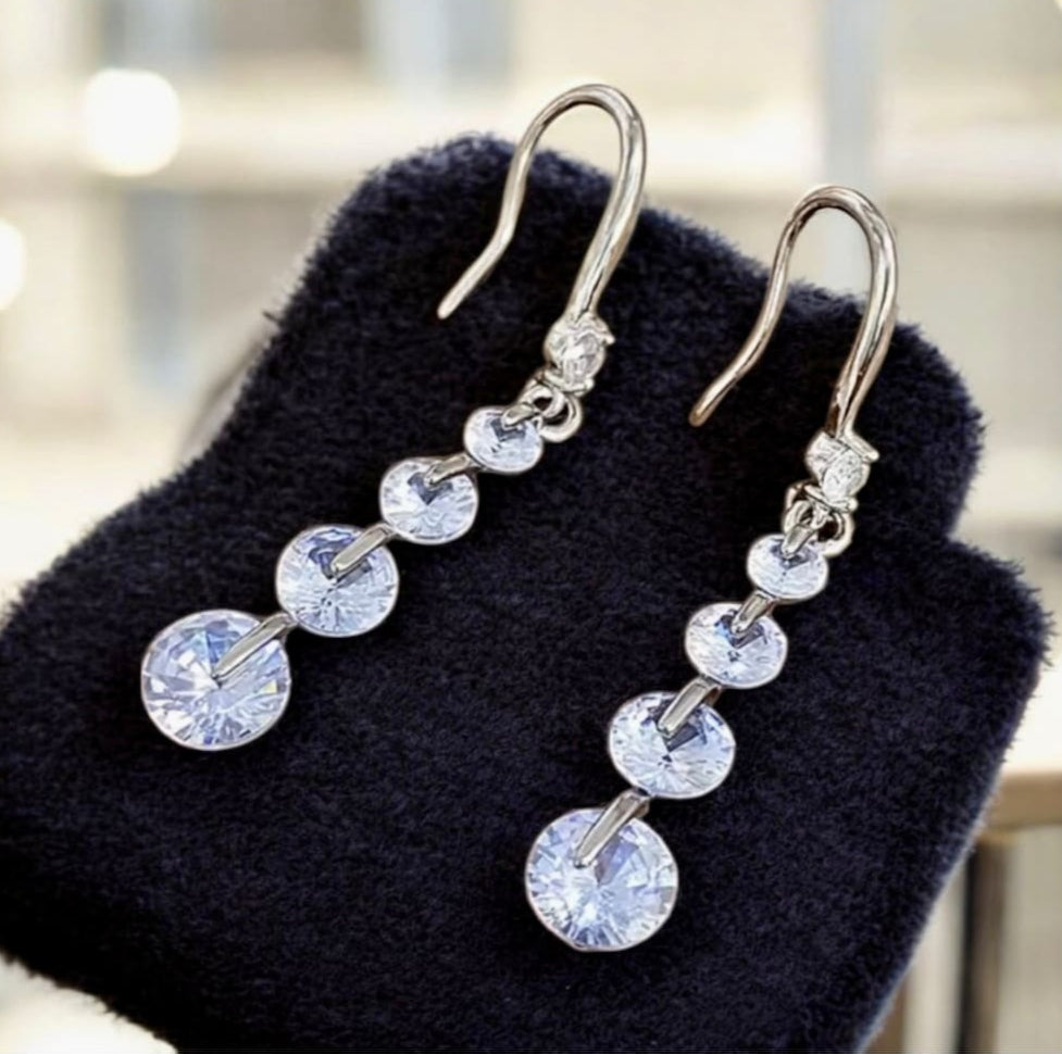 Korvakorut kristallinen | Hopea | Korvakorut