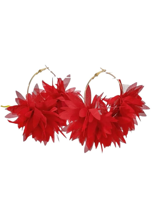 Korvakorut rengaskukka | punainen | Korvakorut