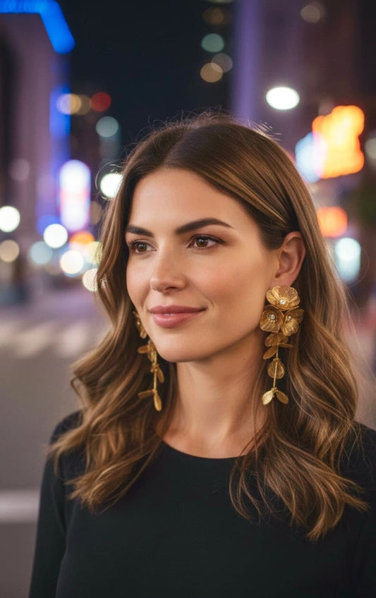 Korvakorut metallikukkaset | Korvakorut