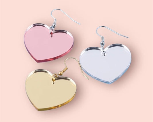 Korvakorut peilisydän | Kulta | Korvakorut