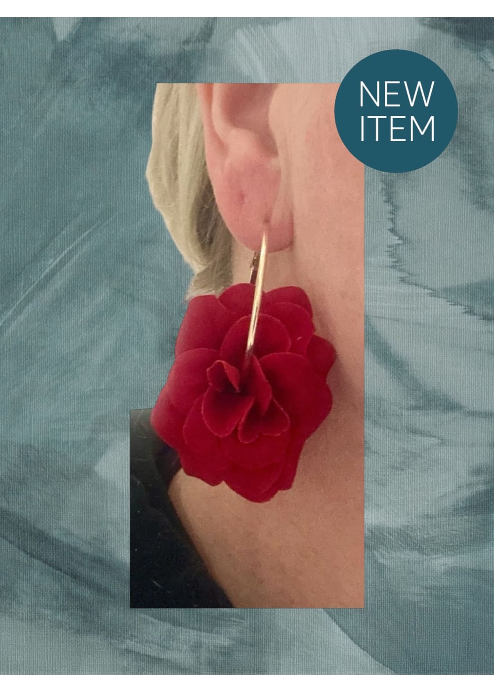 Korvakorut sametti ruusu | Korvakorut