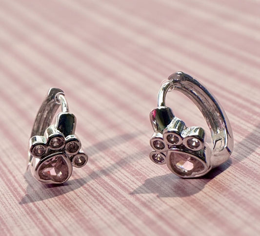 Korvakorut Tassunjälki | Vaaleanpunainen | Korvakorut