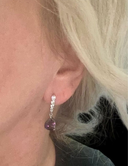 Korvakorut violettikivi | Korvakorut