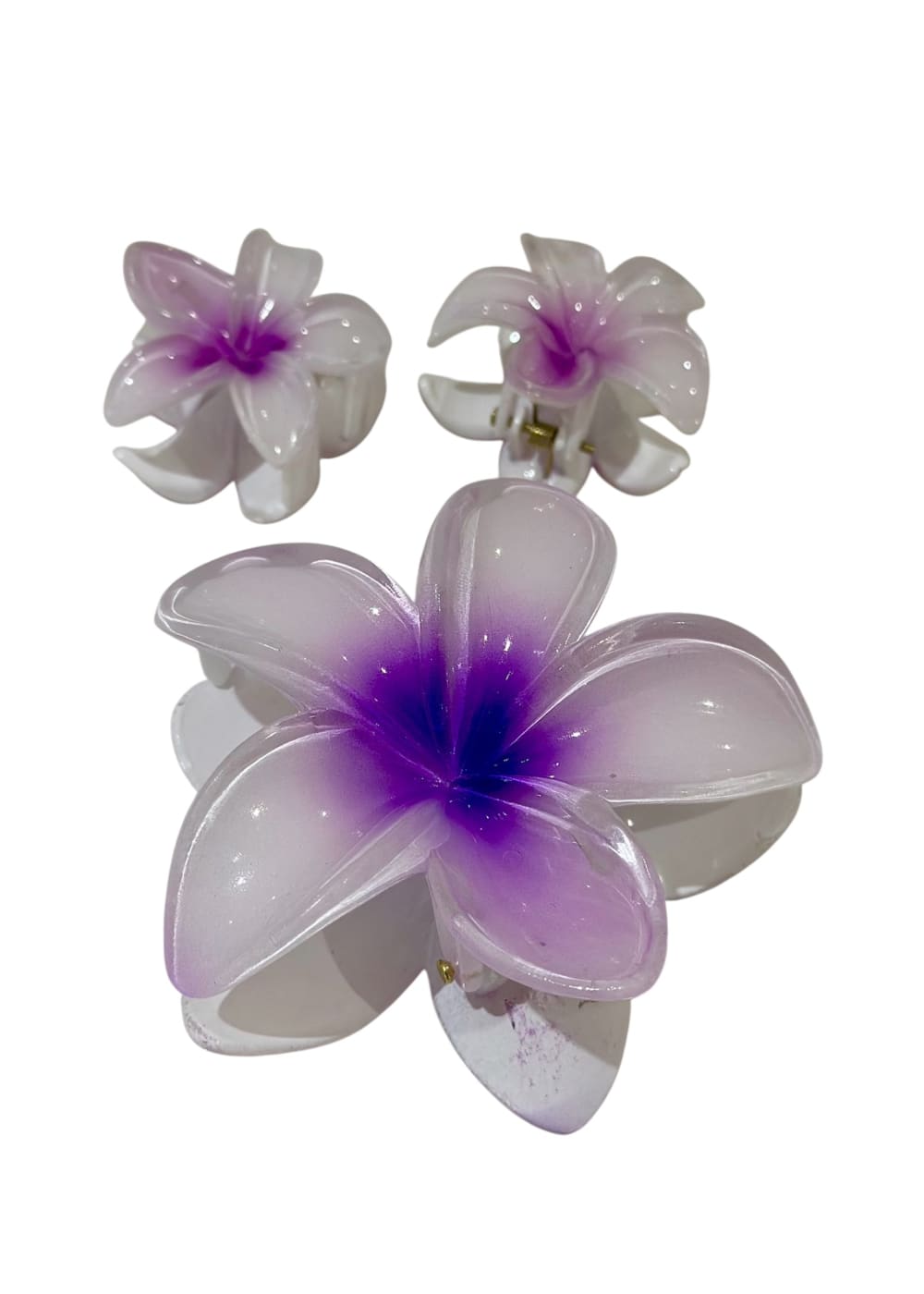 Kukkaklipsi setti lila | Hiuskorut ja koristeet