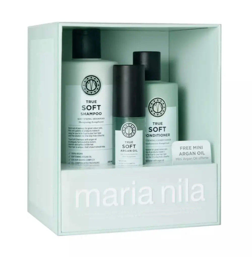 Maria Nila TRUE SOFT tuotepakkaus,3 tuotetta | Shampoot ja hoitoaineet