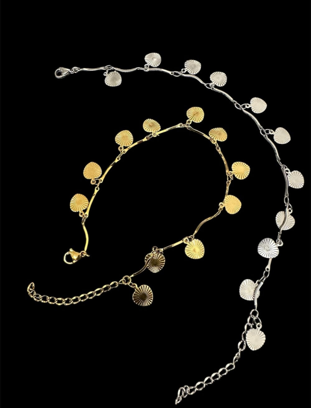 Nilkkaketju hiipuva | hopea | Nilkkaketjut