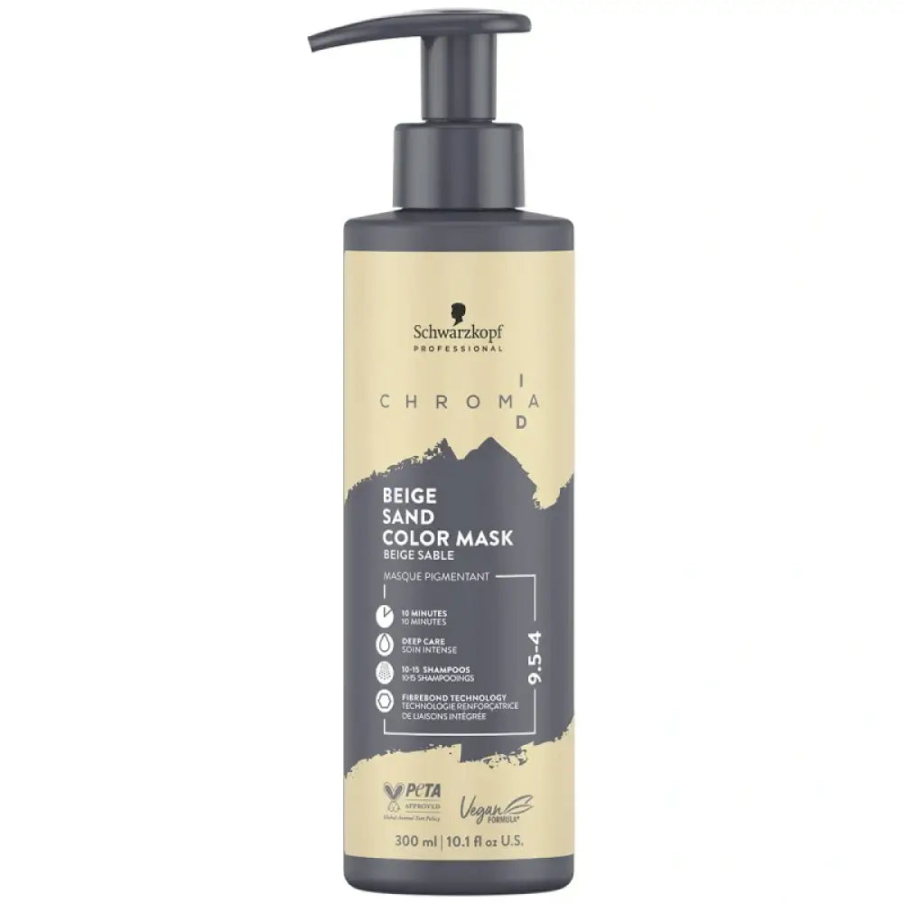 Schwarzkopf ID CHROMA suoraväri color mask 300ml | 9.5-4 sand-beige | suoravärit
